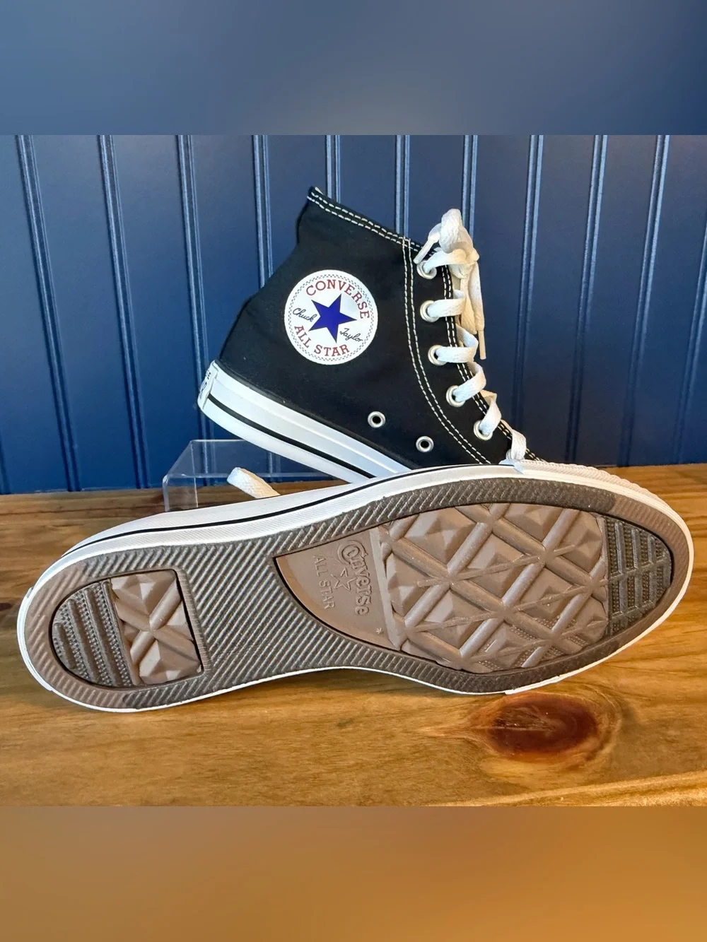 Converse Chuck Taylor All Star High Top Black Sneakers Women 7.5 Men 5.5 M9160